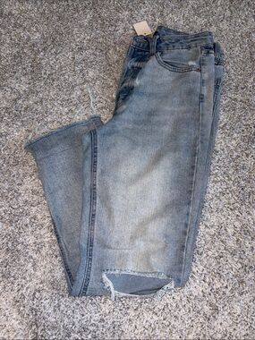 Light Blue Distressed Jeans